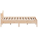 vidaXL Cadru de pat fără saltea, 140x190 cm, lemn masiv de pin