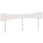 vidaXL Tăblie de pat, alb, 200 cm, lemn masiv de pin