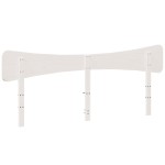 vidaXL Tăblie de pat, alb, 200 cm, lemn masiv de pin