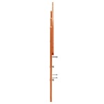 vidaXL Tăblie de pat, maro ceruit, 140 cm, lemn masiv de pin
