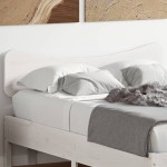 vidaXL Tăblie de pat, alb, 135 cm, lemn masiv de pin vidaXL Tăblie de pat, alb, 135 cm, lemn masiv de pin