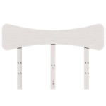 vidaXL Tăblie de pat, alb, 120 cm, lemn masiv de pin