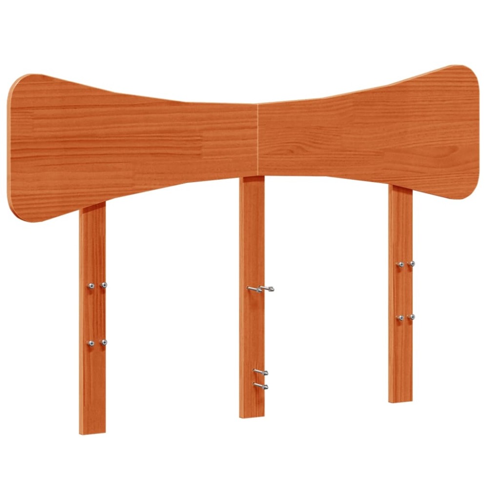 vidaXL Tăblie de pat, maro ceruit, 120 cm, lemn masiv de pin