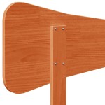 vidaXL Tăblie de pat, maro ceruit, 120 cm, lemn masiv de pin