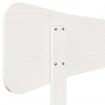 vidaXL Tăblie de pat, alb, 90 cm, lemn masiv de pin