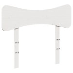 vidaXL Tăblie de pat, alb, 75 cm, lemn masiv de pin