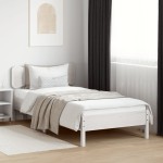 vidaXL Tăblie de pat, alb, 75 cm, lemn masiv de pin