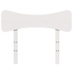 vidaXL Tăblie de pat, alb, 75 cm, lemn masiv de pin