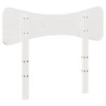 vidaXL Tăblie de pat, alb, 75 cm, lemn masiv de pin
