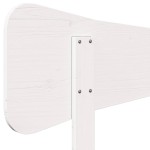 vidaXL Tăblie de pat, alb, 75 cm, lemn masiv de pin