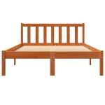 vidaXL Cadru de pat fără saltea, maro ceruit 140x200 cm lemn masiv pin vidaXL Cadru de pat fără saltea, maro ceruit 140x200 cm lemn masiv pin