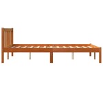 vidaXL Cadru de pat fără saltea, maro ceruit 140x200 cm lemn masiv pin vidaXL Cadru de pat fără saltea, maro ceruit 140x200 cm lemn masiv pin