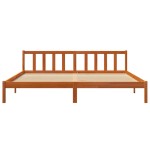 vidaXL Cadru de pat fără saltea, maro ceruit 180x200 cm lemn masiv pin vidaXL Cadru de pat fără saltea, maro ceruit 180x200 cm lemn masiv pin