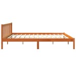 vidaXL Cadru de pat fără saltea, maro ceruit 180x200 cm lemn masiv pin vidaXL Cadru de pat fără saltea, maro ceruit 180x200 cm lemn masiv pin
