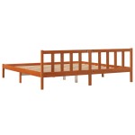 vidaXL Cadru de pat fără saltea, maro ceruit 180x200 cm lemn masiv pin vidaXL Cadru de pat fără saltea, maro ceruit 180x200 cm lemn masiv pin