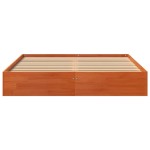 vidaXL Cadru de pat fără saltea, maro ceruit 140x200 cm lemn masiv pin vidaXL Cadru de pat fără saltea, maro ceruit 140x200 cm lemn masiv pin