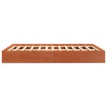 vidaXL Cadru de pat fără saltea, maro ceruit 140x200 cm lemn masiv pin vidaXL Cadru de pat fără saltea, maro ceruit 140x200 cm lemn masiv pin