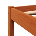 vidaXL Cadru de pat fără saltea, maro ceruit 140x200 cm lemn masiv pin vidaXL Cadru de pat fără saltea, maro ceruit 140x200 cm lemn masiv pin