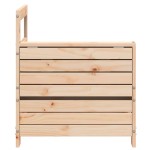 vidaXL Canapea cu cotieră de grădină, cu masă laterală, lemn masiv pin vidaXL Canapea cu cotieră de grădină, cu masă laterală, lemn masiv pin