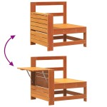 vidaXL Canapea cu cotieră de grădină, cu masă laterală, lemn masiv pin vidaXL Canapea cu cotieră de grădină, cu masă laterală, lemn masiv pin
