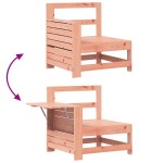 vidaXL Canapea cu cotieră de grădină, cu masă laterală, lemn douglas vidaXL Canapea cu cotieră de grădină, cu masă laterală, lemn douglas