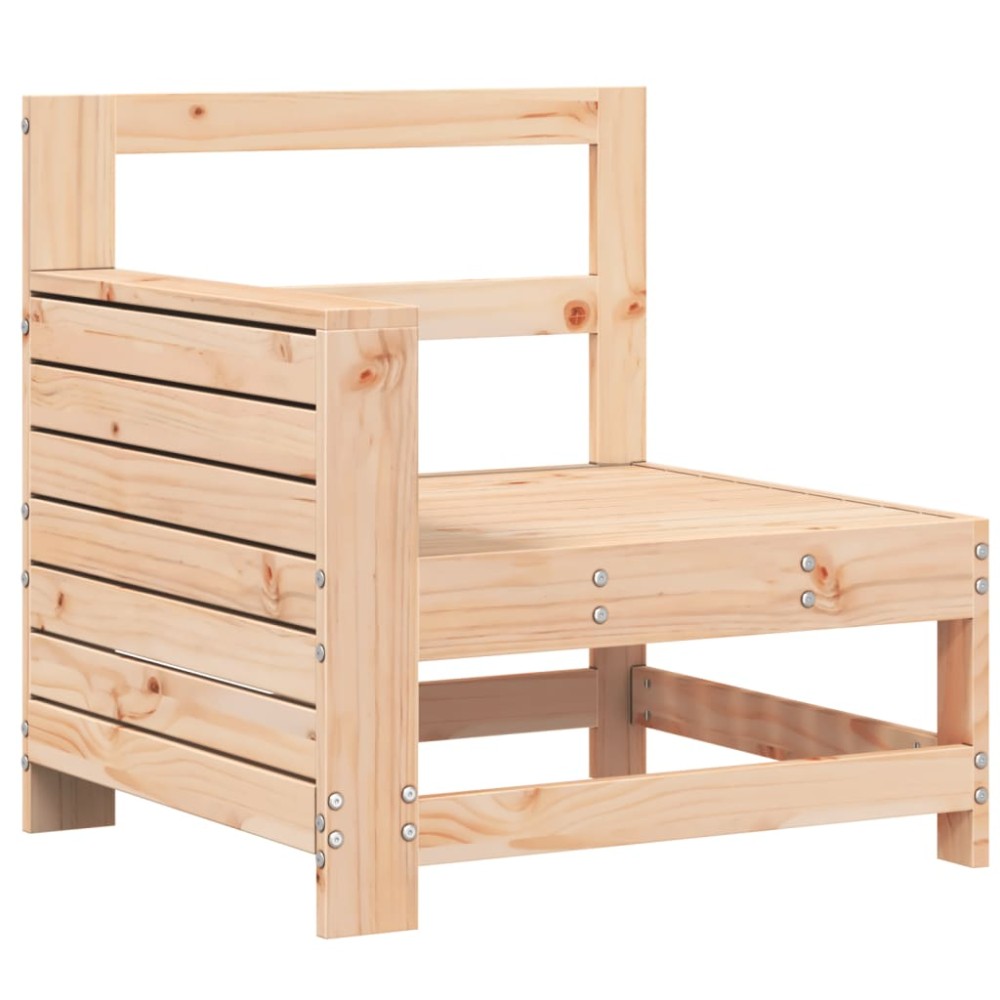 vidaXL Canapea cu cotieră de grădină, 69x62x70,5 cm, lemn masiv pin