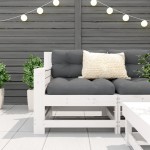 vidaXL Canapea cu cotieră de grădină, alb, 69x62x70,5cm lemn masiv pin vidaXL Canapea cu cotieră de grădină, alb, 69x62x70,5cm lemn masiv pin