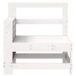 vidaXL Canapea cu cotieră de grădină, alb, 69x62x70,5cm lemn masiv pin vidaXL Canapea cu cotieră de grădină, alb, 69x62x70,5cm lemn masiv pin