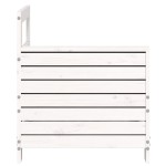 vidaXL Canapea cu cotieră de grădină, alb, 69x62x70,5cm lemn masiv pin vidaXL Canapea cu cotieră de grădină, alb, 69x62x70,5cm lemn masiv pin