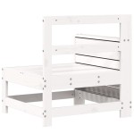 vidaXL Canapea cu cotieră de grădină, alb, 69x62x70,5cm lemn masiv pin vidaXL Canapea cu cotieră de grădină, alb, 69x62x70,5cm lemn masiv pin