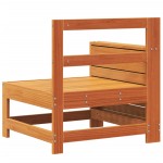 vidaXL Canapea cu cotieră de grădină maro 69x62x70,5 cm lemn masiv pin
