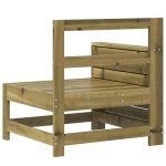 vidaXL Canapea cu cotieră de grădină, 69x62x70,5 cm, lemn pin tratat vidaXL Canapea cu cotieră de grădină, 69x62x70,5 cm, lemn pin tratat