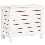 vidaXL Taburet de grădină, alb, 62x31,5x52 cm, lemn masiv pin