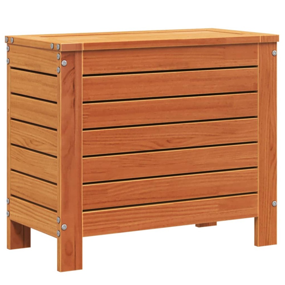 vidaXL Taburet de grădină, maro ceruit, 62x31,5x52 cm, lemn masiv pin