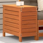 vidaXL Taburet de grădină, maro ceruit, 62x31,5x52 cm, lemn masiv pin vidaXL Taburet de grădină, maro ceruit, 62x31,5x52 cm, lemn masiv pin