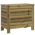 vidaXL Taburet de grădină, 62x31,5x52 cm, lemn de pin tratat vidaXL Taburet de grădină, 62x31,5x52 cm, lemn de pin tratat