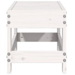 vidaXL Taburet de grădină, alb, 62x30x32 cm, lemn masiv de pin vidaXL Taburet de grădină, alb, 62x30x32 cm, lemn masiv de pin
