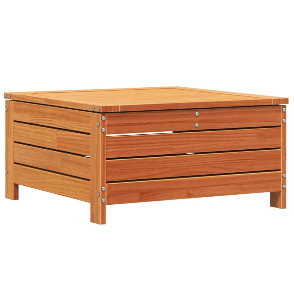 vidaXL Taburet de grădină, maro ceruit, 62x63,5x32 cm, lemn masiv pin