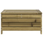 vidaXL Taburet de grădină, 62x63,5x32 cm, lemn de pin tratat