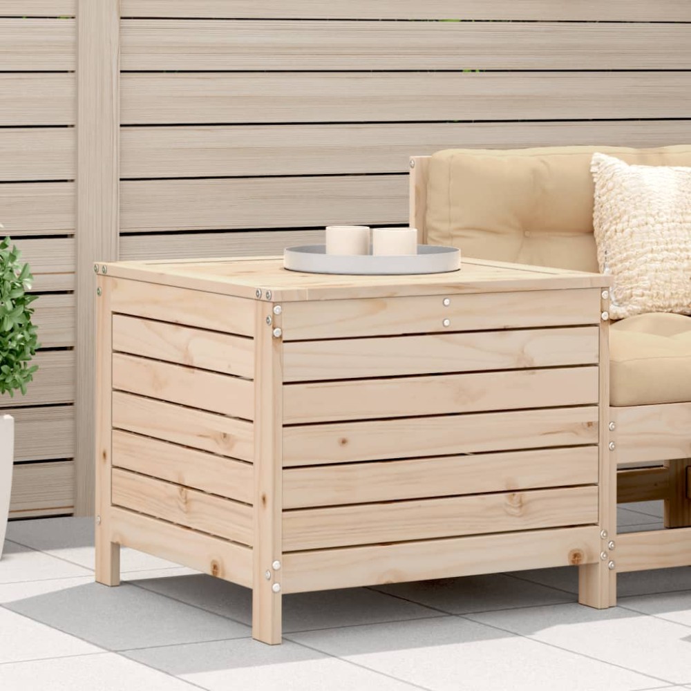 vidaXL Taburet de grădină, 62x63,5x53,5 cm, lemn masiv de pin