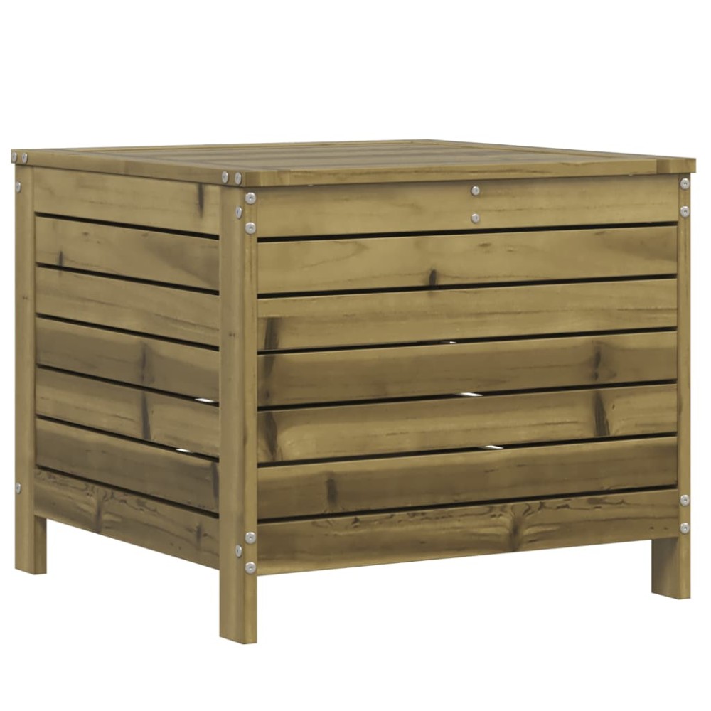 vidaXL Taburet de grădină, 62x63,5x53,5 cm, lemn masiv de pin