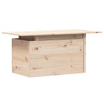 vidaXL Masă de grădină, 100x50x75 cm, lemn masiv de pin vidaXL Masă de grădină, 100x50x75 cm, lemn masiv de pin