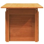 vidaXL Masă de grădină, maro ceruit, 100x50x75 cm, lemn masiv de pin vidaXL Masă de grădină, maro ceruit, 100x50x75 cm, lemn masiv de pin