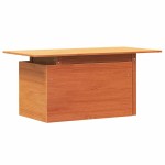 vidaXL Masă de grădină, maro ceruit, 100x50x75 cm, lemn masiv de pin vidaXL Masă de grădină, maro ceruit, 100x50x75 cm, lemn masiv de pin