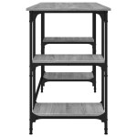 vidaXL Birou, gri sonoma, 140x50x75 cm, metal și lemn prelucrat