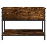 vidaXL Măsuță de cafea, 70x50x50 cm, lemn prelucrat și metal vidaXL Măsuță de cafea, 70x50x50 cm, lemn prelucrat și metal