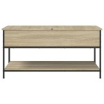 vidaXL Măsuță de cafea stejar sonoma 100x50x50 cm lemn prelucrat/metal vidaXL Măsuță de cafea stejar sonoma 100x50x50 cm lemn prelucrat/metal