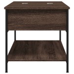 vidaXL Măsuță de cafea stejar maro 100x50x50 cm lemn prelucrat/metal vidaXL Măsuță de cafea stejar maro 100x50x50 cm lemn prelucrat/metal