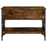 vidaXL Măsuță de cafea, 70x50x50 cm, lemn prelucrat și metal