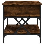 vidaXL Măsuță de cafea, 70x50x50 cm, lemn prelucrat și metal